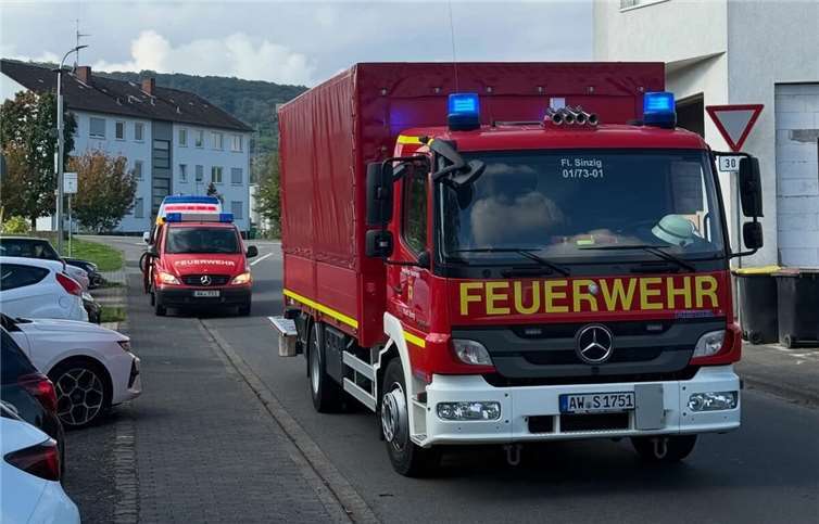 Einsatz der Feuerwehr in der Kölner Straße.  Foto: Freiwillige Feuerwehr Sinzig