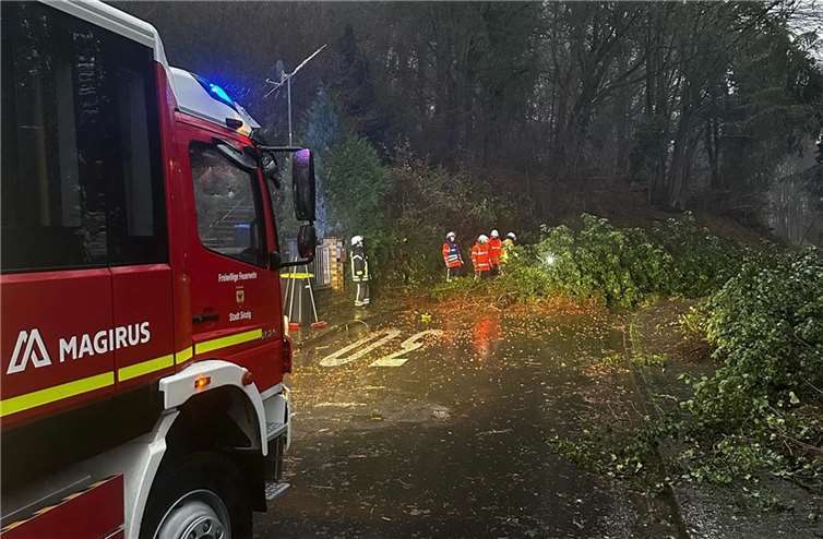 Einsatz in der Burggrafenstraße.  Foto: Feuerwehr Sinzig