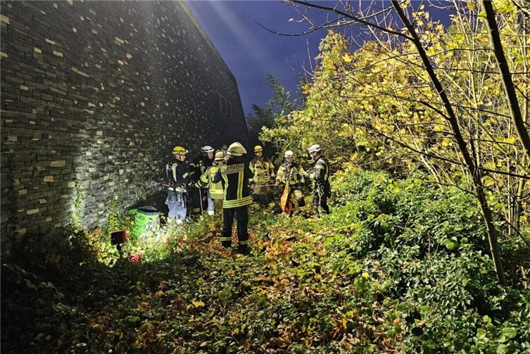 Einsatz unterhalb des Besucherplateaus. Foto: Freiwillige Feuerwehr Königswinter