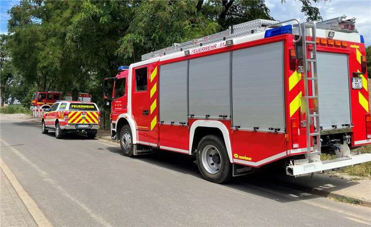 Einsatzfahrzeuge der Feuerwehr.  Foto: ROB