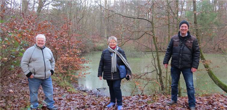 Eitel Bohn, Mitglied im Forstausschuss - Anne Schumann-Dreyer, Fraktionsvorsitzende - Stephan Otto, stellvertr. Fraktionsvorsitzender.Foto: privat