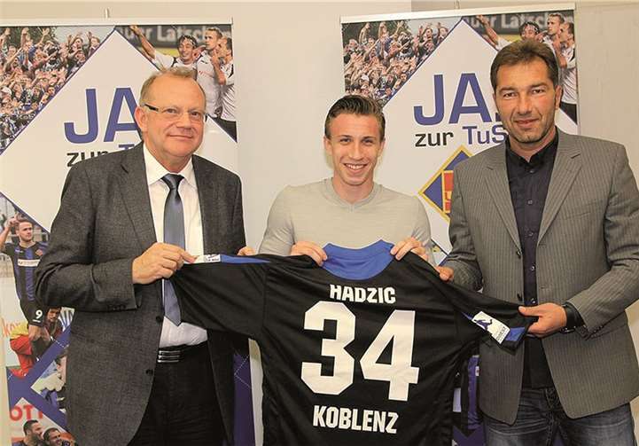 Eldin Hadzic verlängerte sein Vertrag bei der TuS bis zum 30. Juni 2014.Privat