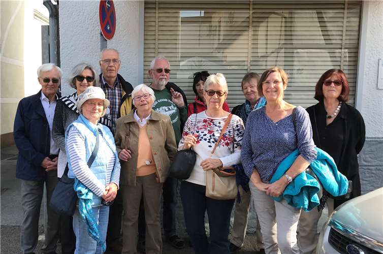 Elf Interessierte des Meckenheimer Bürgervereins in Bornheim-MertenFoto: privat