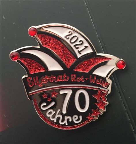Elferrat "Rot-Weiss" Höhr-Grenzhausen: Jubiläumsplakette 70 Jahre Elferrat Rot-W...
