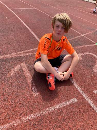 Elia gewann den 3-Kampf in der U12. Foto: BLO