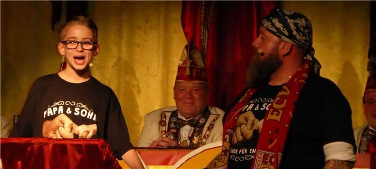 Elias (junior) und Holger (senior) Brast traten auf als als „Vater und Sohn, Freunde für immer“.