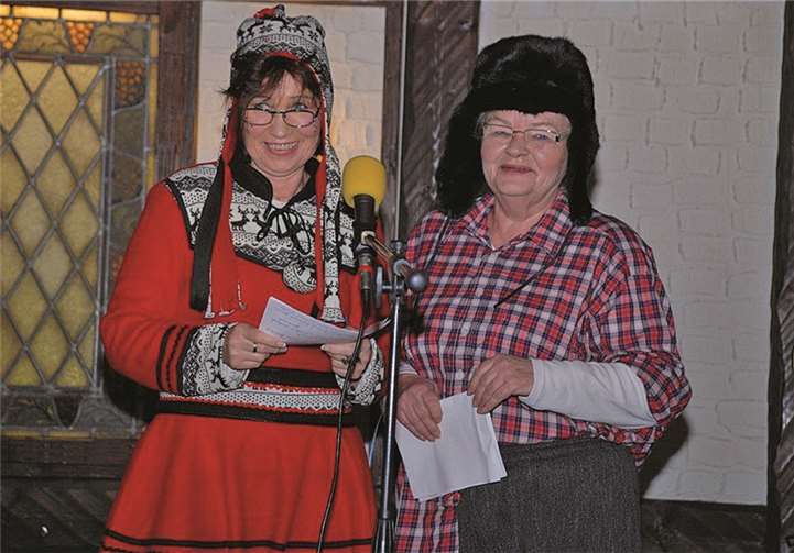 Elke Dräger, brillierte als Frau aus Väterchen Russland.