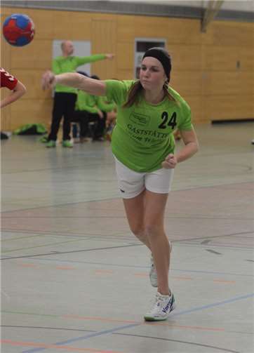 Ella Hoffmann mit dem Siegtreffer in letzter Sekunde.Anke Bous