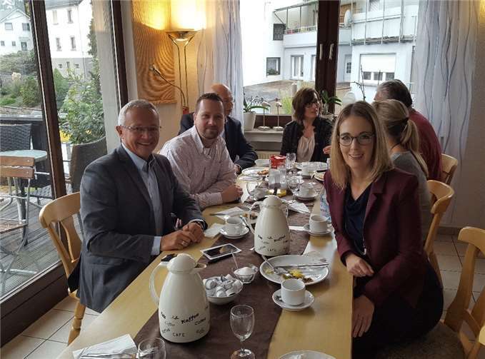 Ellen Demuth (MdL), Achim Hallerbach, der künftige Landrat des Kreises Neuwied, und Andreas Buss, Vorsitzender des CDU-Ortsverbands Ockenfels. CDU Ockenfels