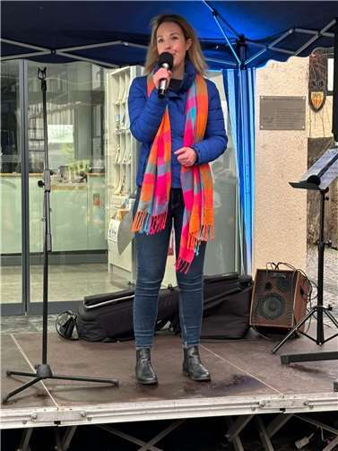 Ellen Demuth sprach bei Demos in Linz und in Unkel.  Foto: Baete Kerres