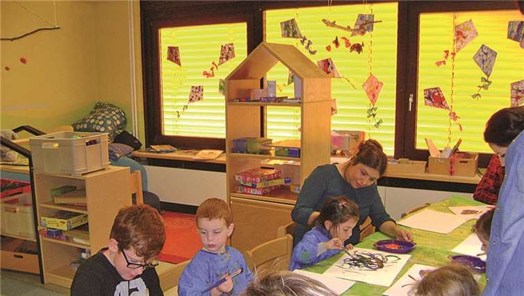 Eltern und Kinder hatten großen Spaß beim Kreativnachmittag. privat