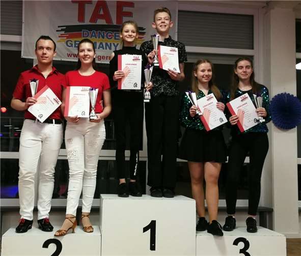 Emilija Bucel und Tom Andrae konnten das oberste Treppchen besteigen. Foto: privat
