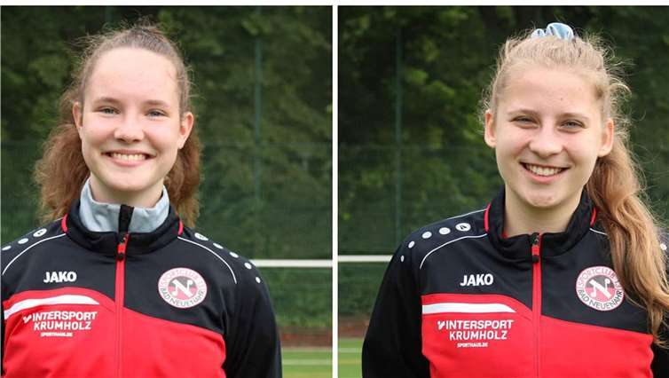 Emma Brandt (l.) und Berenika Hoffmann stehen in der kommenden Bundesligasaison der U-Juniorinnen im Kader des SC 13 Bad Neuenahr.Foto: SC 13 Bad Neuenahr