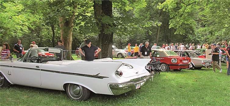 Empfang im Sayner Schlosspark. PS