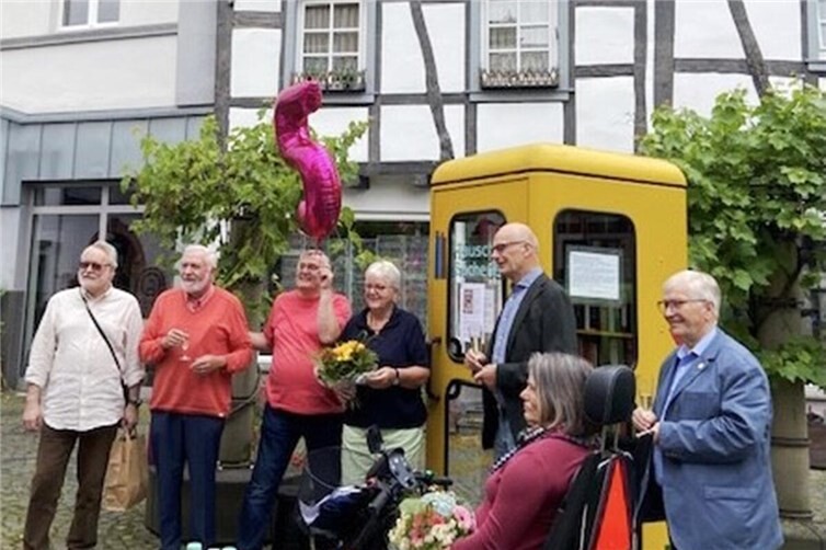 Empfang zum 5-jährigen Bestehen der Tauschbücherei im Juli 2021
