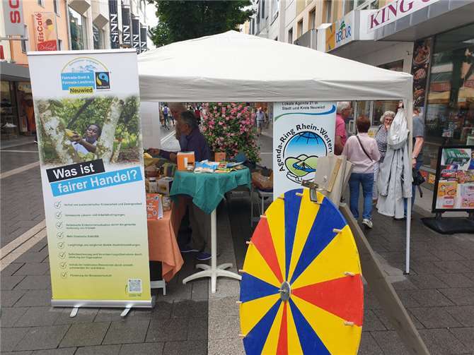 Engagement für nachhaltigen Konsum: Neuwied informiert und sensibilisiert während der deutschlandweiten Fairen Woche. ( Foto: Alena Borhardt