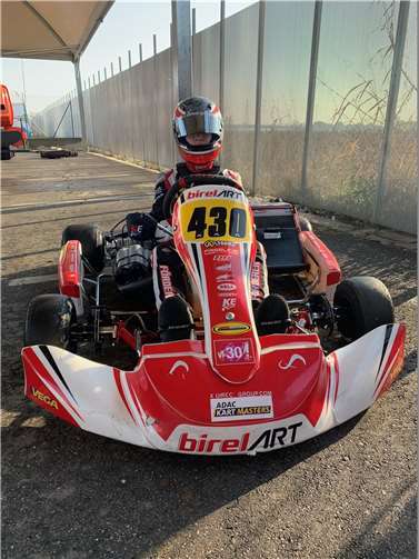 Enrico im neuen Schaltkart in Italien.Fotos: privat