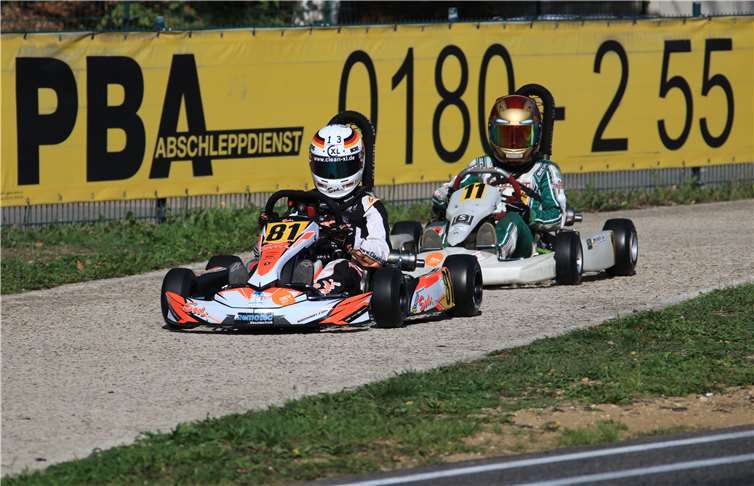 Enricos stärkster Verfolger konnte dankeines gewagten Manövers überholt werden.