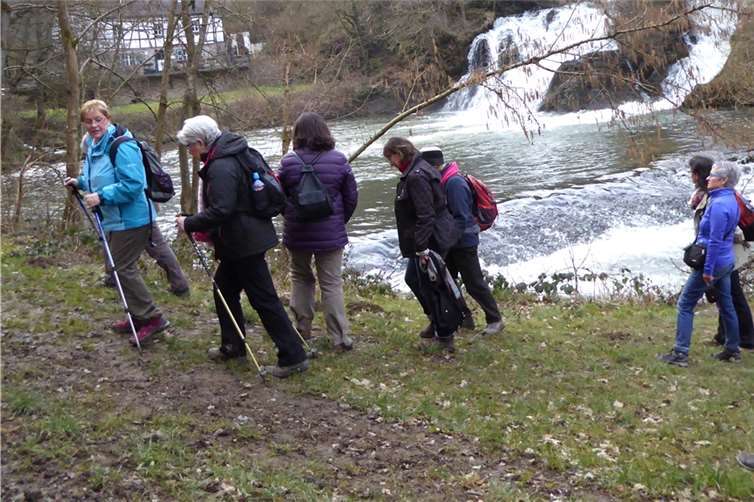 Ensemble: Wasserfall-Mühle-Burg.