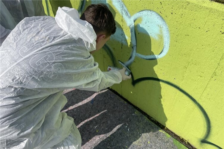 Entstehung eines Einzelkunstwerk eines Schüler/in
