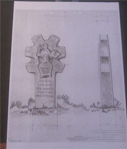 Entwurf Klosterwerkstätten Maria Laach 1967. Foto: Archiv Gemeinde Swisttal.