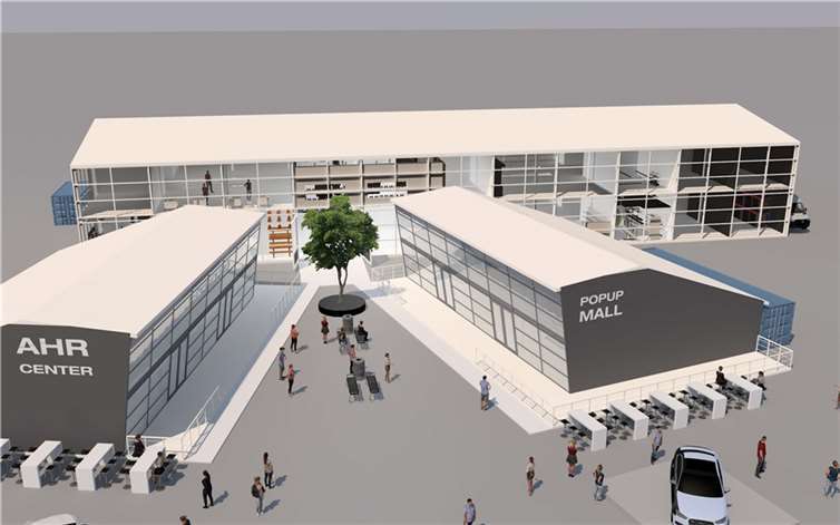Entwurfsskizze „Pop-up-Mall“ Bad Neuenahr. Foto: Imageneering GmbH