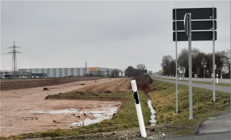 Erdarbeiten zwischen Swisttal und Euskirchen dienen dem Bau einer Gasfernleitung. Foto: privat