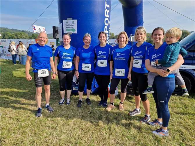 Erfolgreich über die 5 Kilometer: ein Teil der Lauffreunde aus Westum. Foto: privat