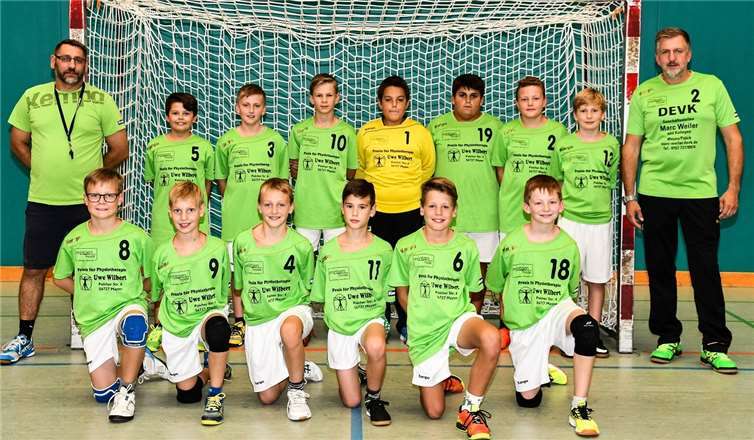 Erfolgreich unterwegs: die männliche D2-Jugend von Grün-Weiß Mendig.