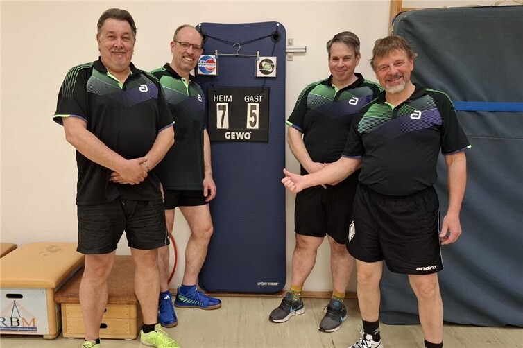 Erfolgreiche 2. Mannschaft mit Reuter, Geider, Braun, Kracht