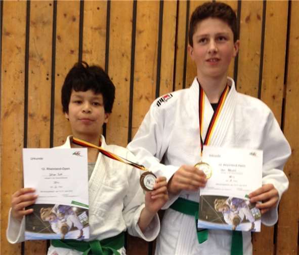 Erfolgreiche Judoka: Sören Roth (l.) und Jan Bäumer (r.).  Privat