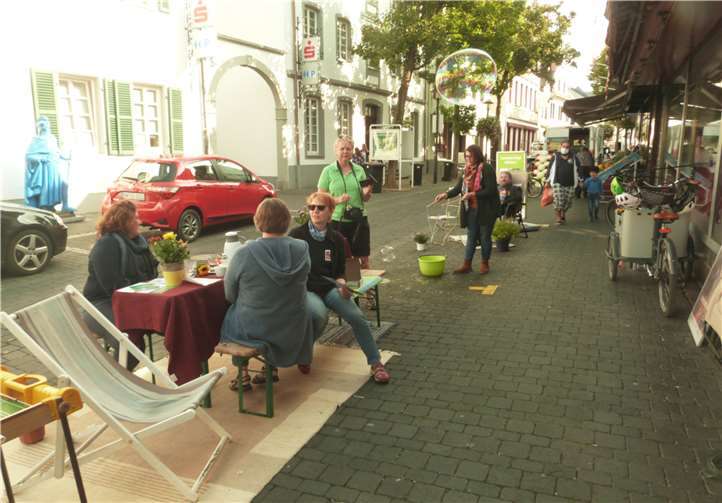 Erfolgreiche Premiere für den Parking Day in Sinzig. Foto: privat
