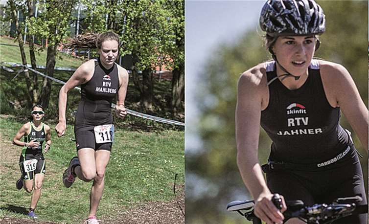 Erfolgreiche TuS-Athletinnen (v.li.): Lisa Mahlberg, Madleina Jahner und Majtie Kolberg. TuS