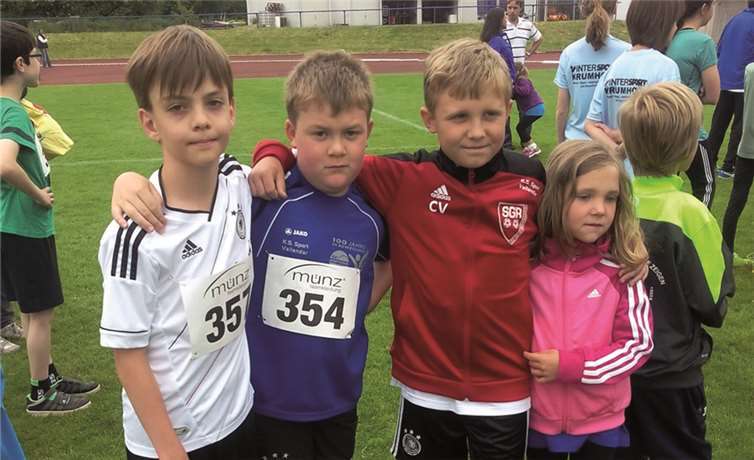 Erfolgreiche Urmitzer Jugend (v.l.): Jonas Toygar, Mathias Kohlhaas, Christoph und Magdalena Vogt.