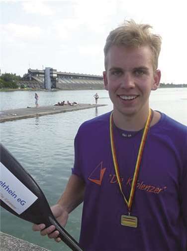 Erfolgreicher Kanute: Lukas Kollmann aus Lay.  privat