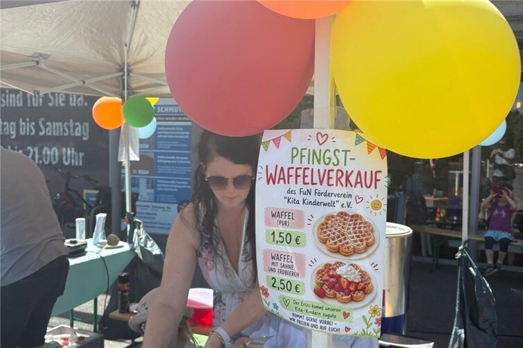 Erfolgreicher Waffelverkauf