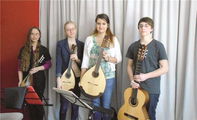 Erfolgreiches Quartett: v.l. Alina Kockelmann, Elena Hahn, Laura Rennert, Tobias Kockelmann.privat