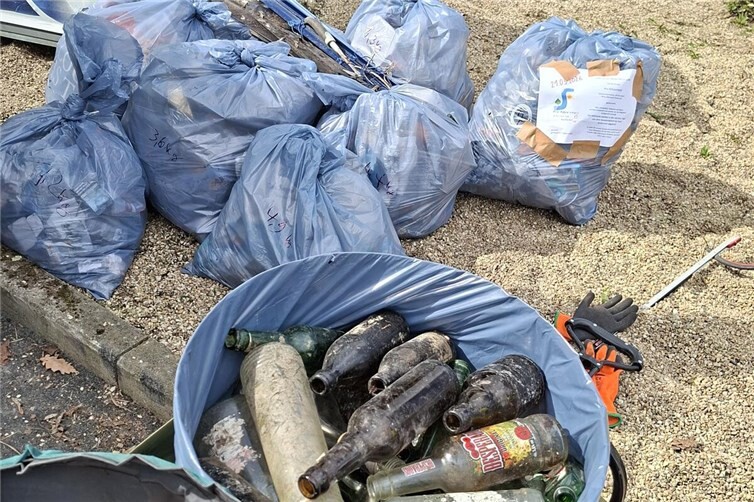 Ergebnis der letzten Müllsammlung