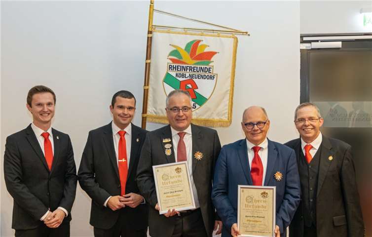 Eric Eierstock und Jörg Perscheid unterstützen die „Rheinfreunde“ seit Jahren. Foto: privat