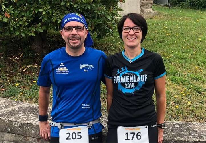 Eric Syburra und Anne Blum waren schnell beim „münz Wasserlauf“ in Montabaur unterwegs.Foto: privat
