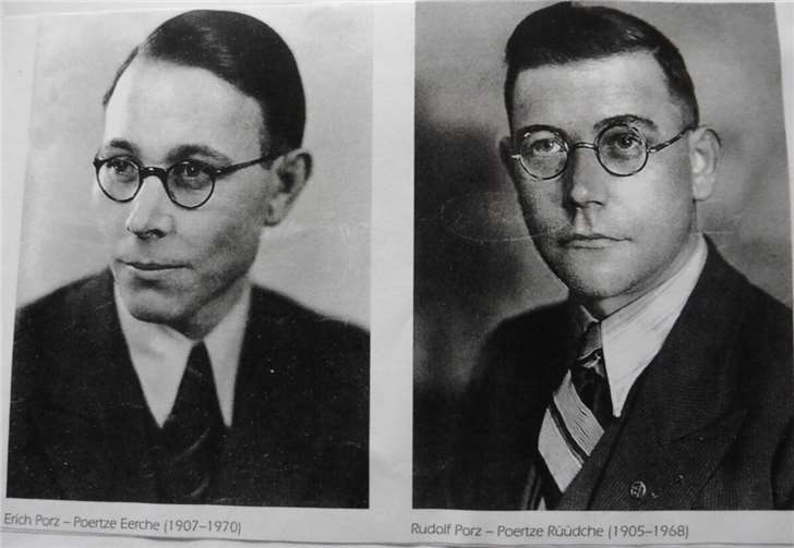 Erich (links) und Rudolf (rechts) Porz.  Foto: privat