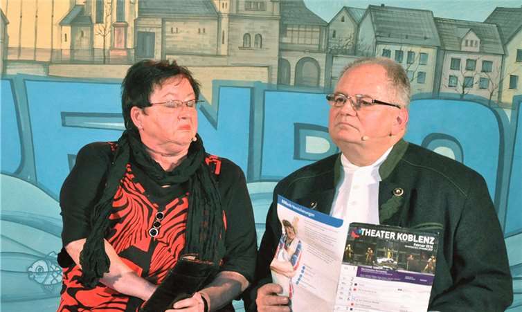 Erika Müller und Günter Schlig setzten einen Theaterbesuch gekonnt in Szene.uko