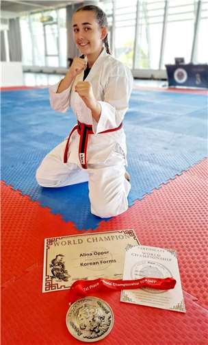 Erneut Gold für Alina Opper. Quelle: WKA-Koblenz