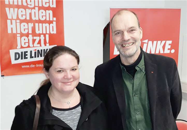 Erneut die Spitzenkandidaten der Linken: Dr. Daniela Menzel (Leubsdorf) und Jochen Bülow (Puderbach). Foto: privat
