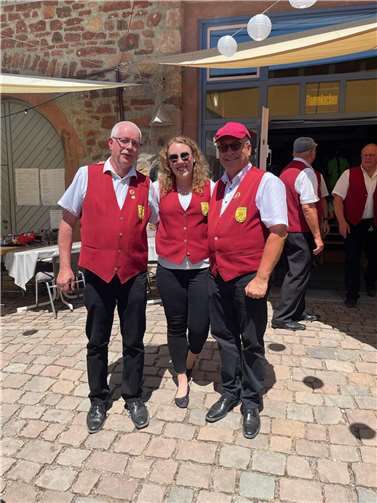 Ernst Gemein, Vorsitzende Melina Fuchs und Ulrich Brohl. Foto: Melina Fuchs