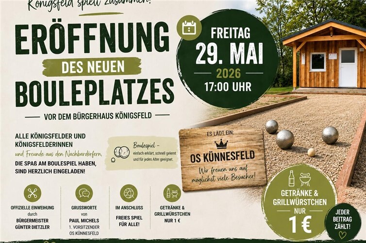 Eröffnung am 29. Mai 2026
