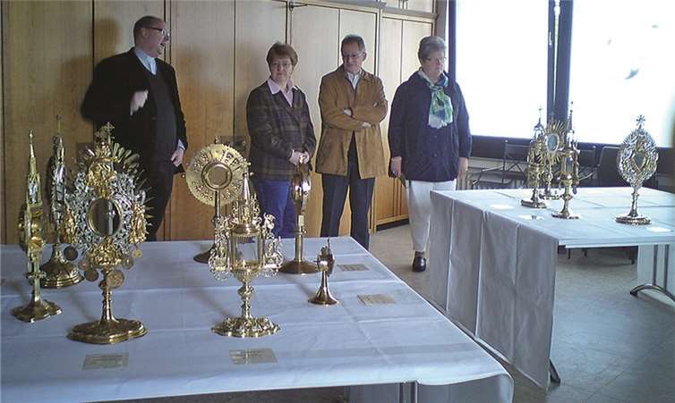 Eröffnung der Monstranzenausstellung in der Berkumer Sakristei.