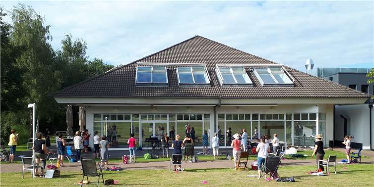 Erste Chorprobe der ChoriFeen Andernach nach dem Lockdown. Foto: privat