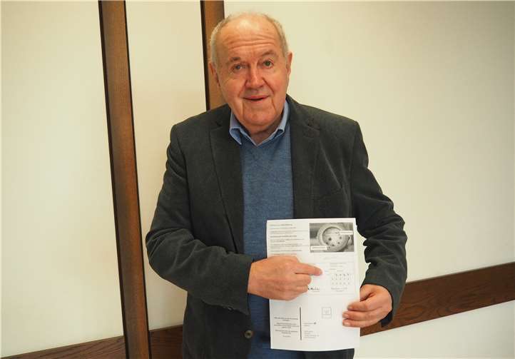 Erster Beigeordneter Bernhard Wiemer ist zufrieden mit dem Zwischenstand der Selbstablesung.Stadt Bendorf am Rhein