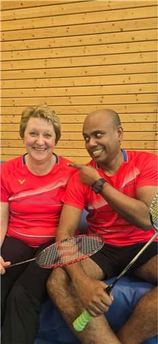 Erster Saisonsieg im Mixed für Claudia Bauch und Arun Karuvelil.Foto: privat